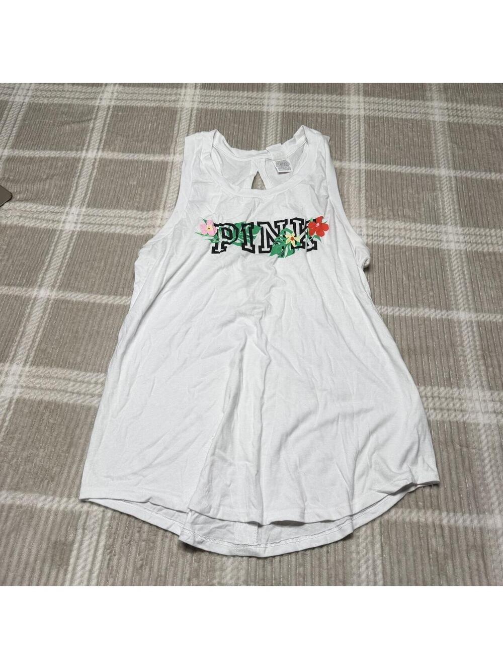Victoria's Secret Women's White Vests-tanks-cami